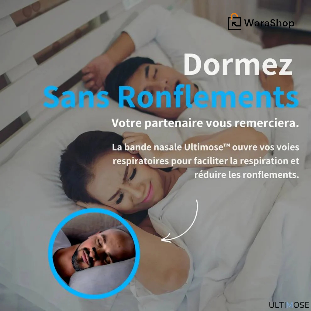 Bandelettes Nasales Anti-Ronflement – Respirez Mieux, Dormez Mieux !