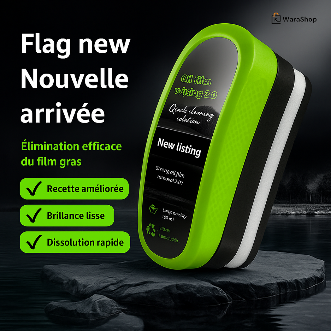 🧼 Éponge de Nettoyage Anti-Film Gras – 150ml