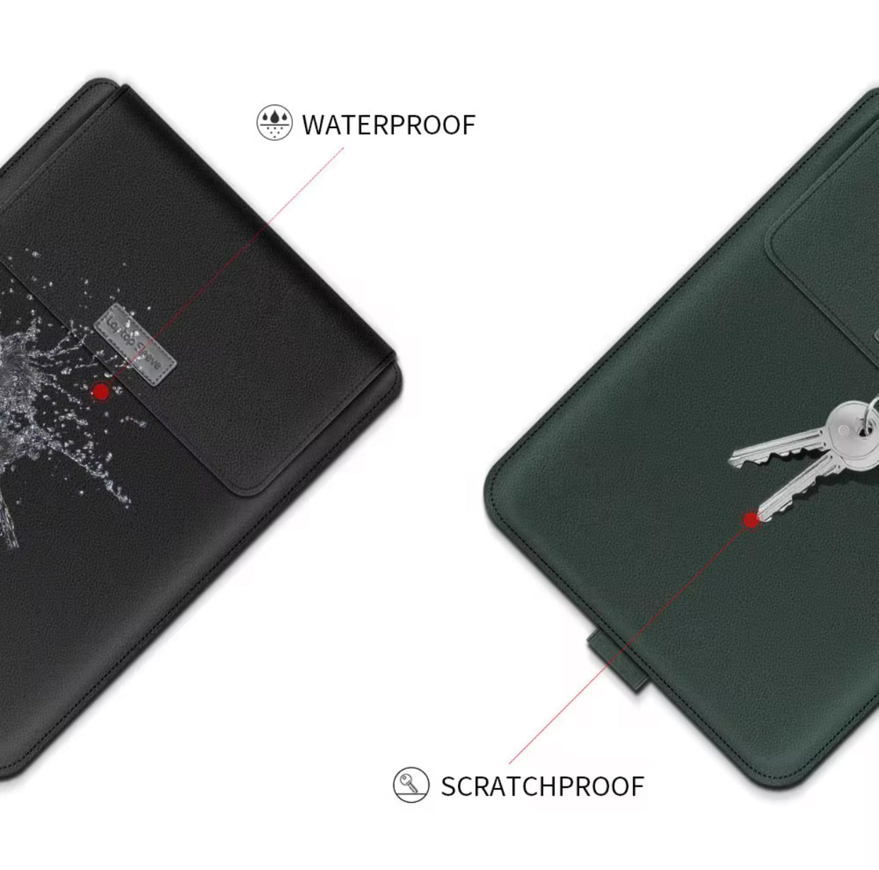 Ătui 2-en-1 pour Ordinateur Portable | Support Ergonomique et Pochette Ultra-Pratique