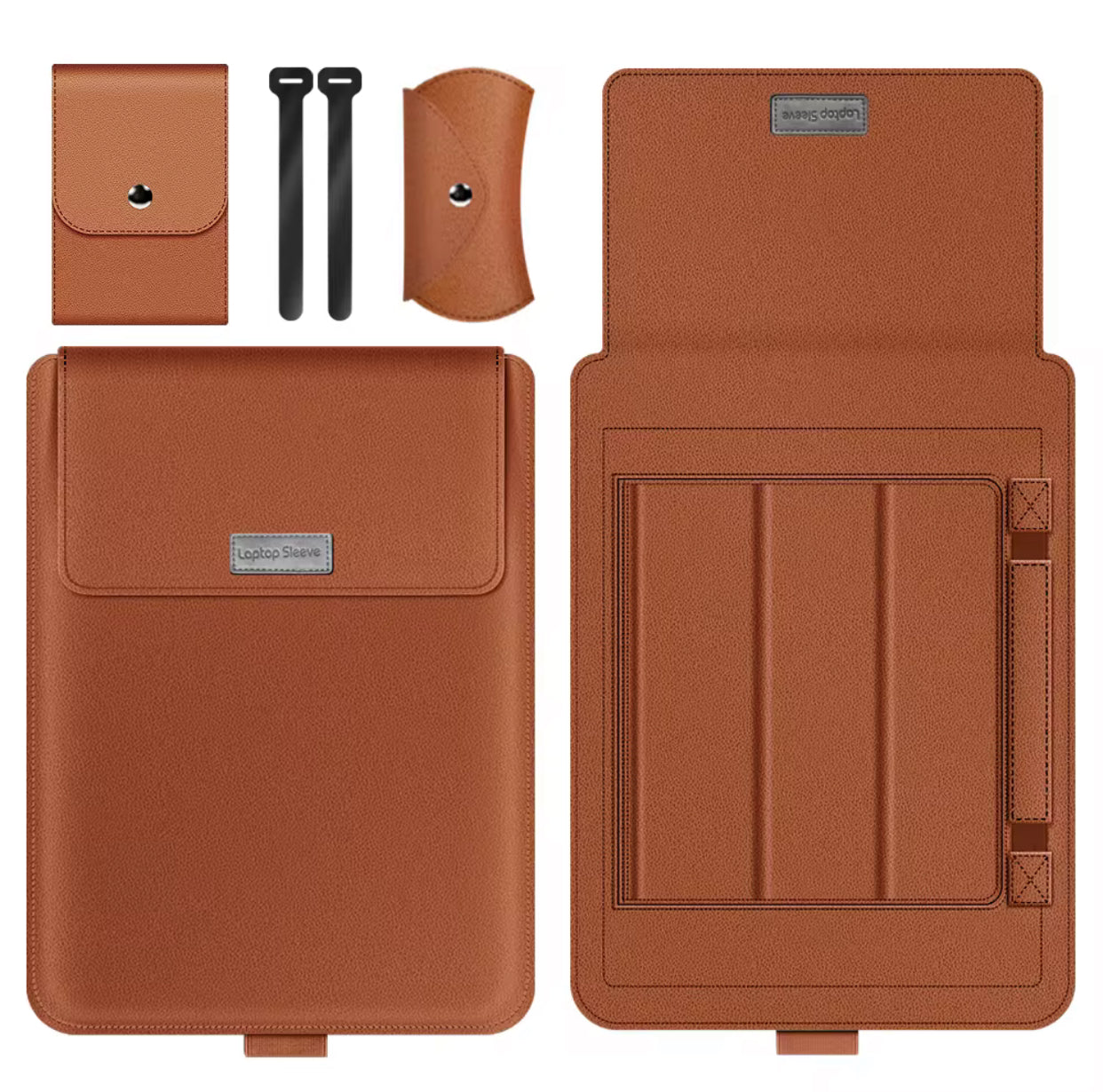 Ătui 2-en-1 pour Ordinateur Portable | Support Ergonomique et Pochette Ultra-Pratique