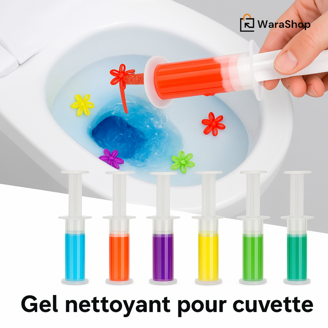 Gel Nettoyant et Désodorisant WC - Fraîcheur et Propreté à Chaque Chasse d'Eau !