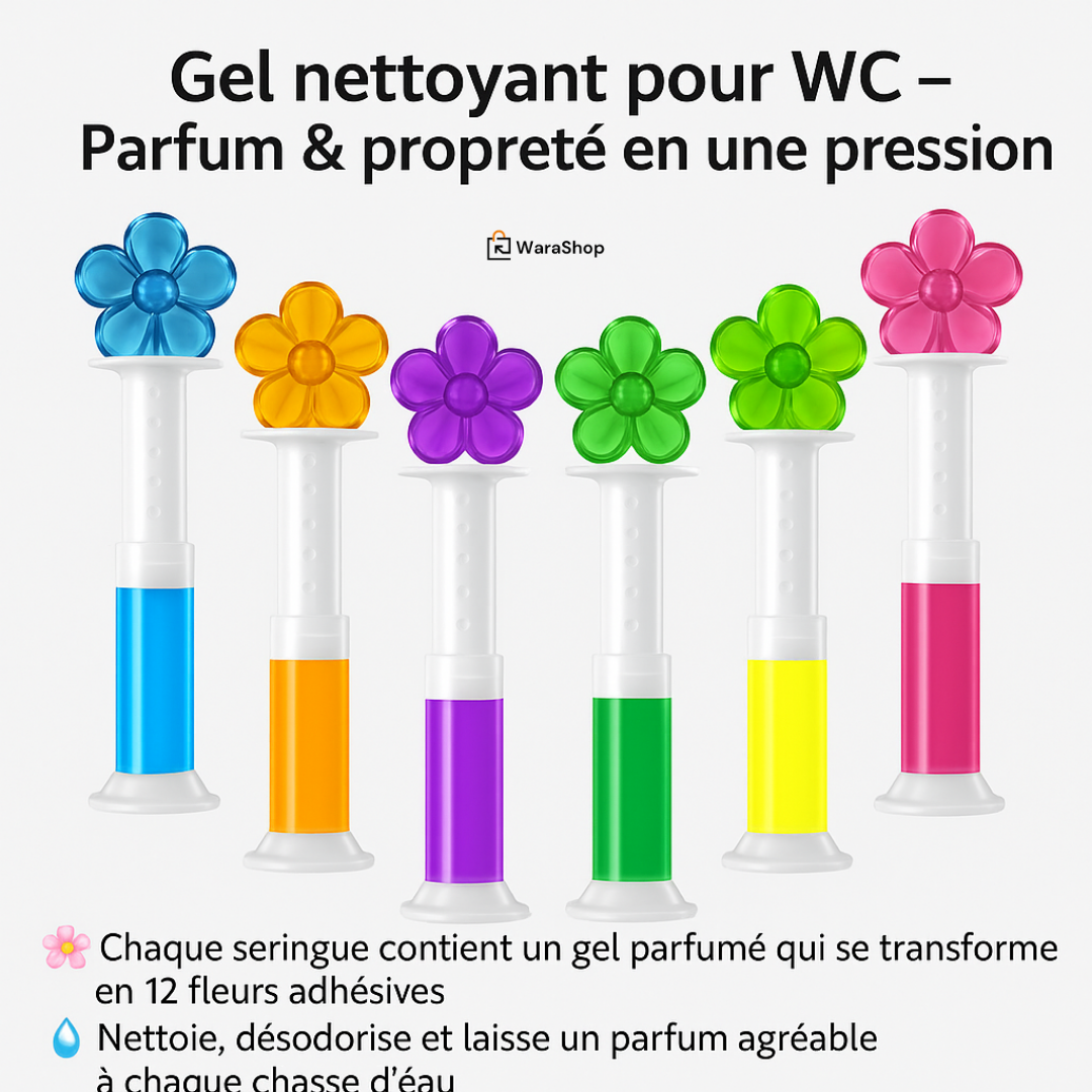 Gel Nettoyant et Désodorisant WC - Fraîcheur et Propreté à Chaque Chasse d'Eau !