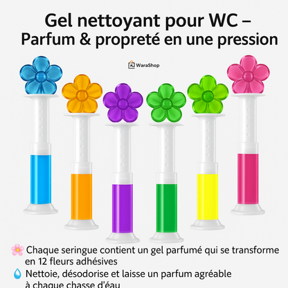 Gel Nettoyant et Désodorisant WC - Fraîcheur et Propreté à Chaque Chasse d'Eau !