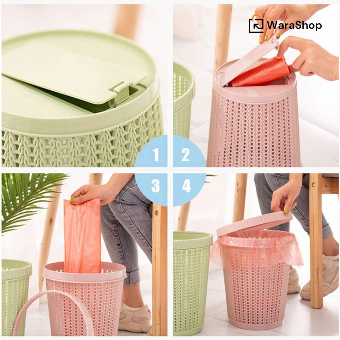 Poubelle avec rangement intégré pour sacs – L’accessoire pratique pour une gestion des déchets sans effort ! 🚮✨
