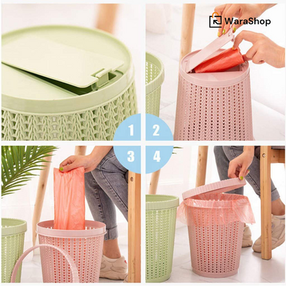 Poubelle avec rangement intégré pour sacs – L’accessoire pratique pour une gestion des déchets sans effort ! 🚮✨