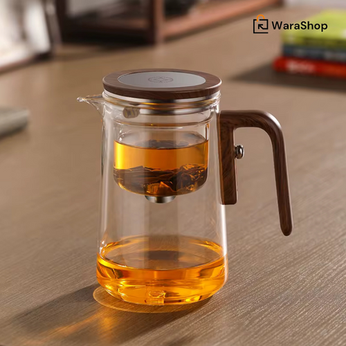 Théière en verre avec infuseur – L'élégance au service de vos infusions et de votre café ! ☕🍃