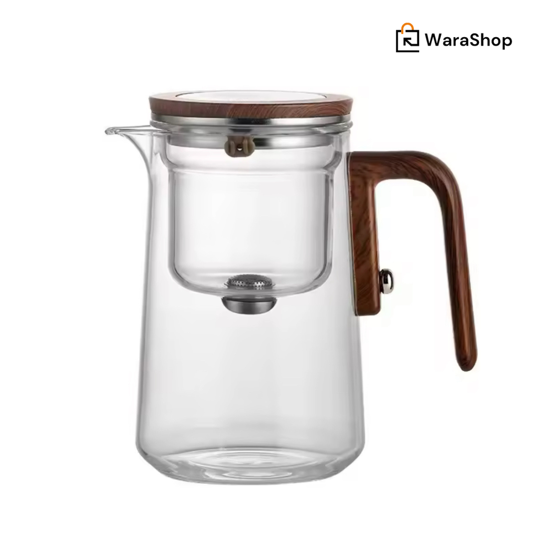 Théière en verre avec infuseur – L'élégance au service de vos infusions et de votre café ! ☕🍃