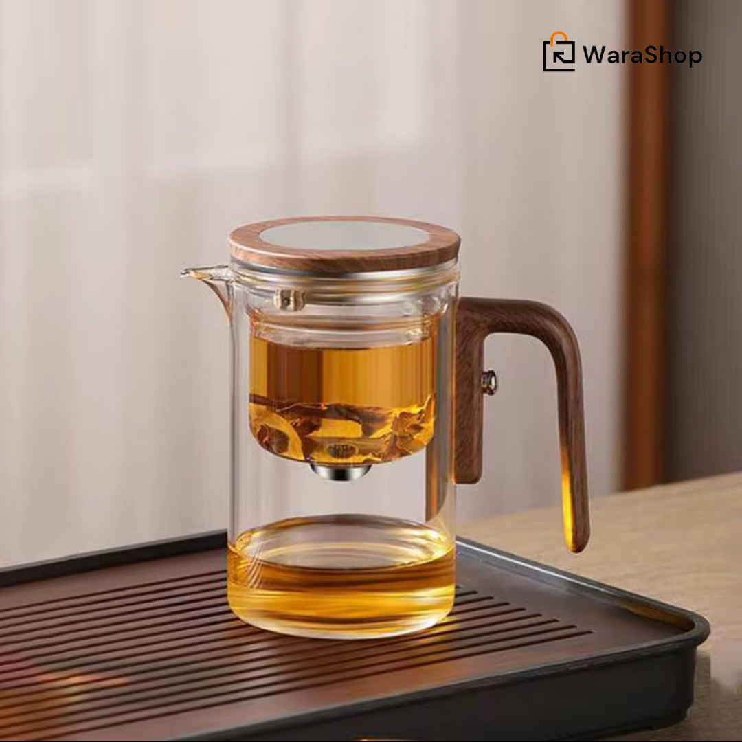Théière en verre avec infuseur – L'élégance au service de vos infusions et de votre café ! ☕🍃