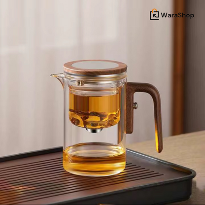 Théière en verre avec infuseur – L'élégance au service de vos infusions et de votre café ! ☕🍃