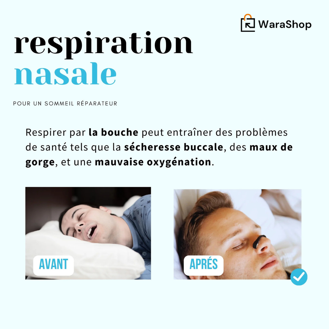 Bandelettes Nasales Anti-Ronflement – Respirez Mieux, Dormez Mieux !