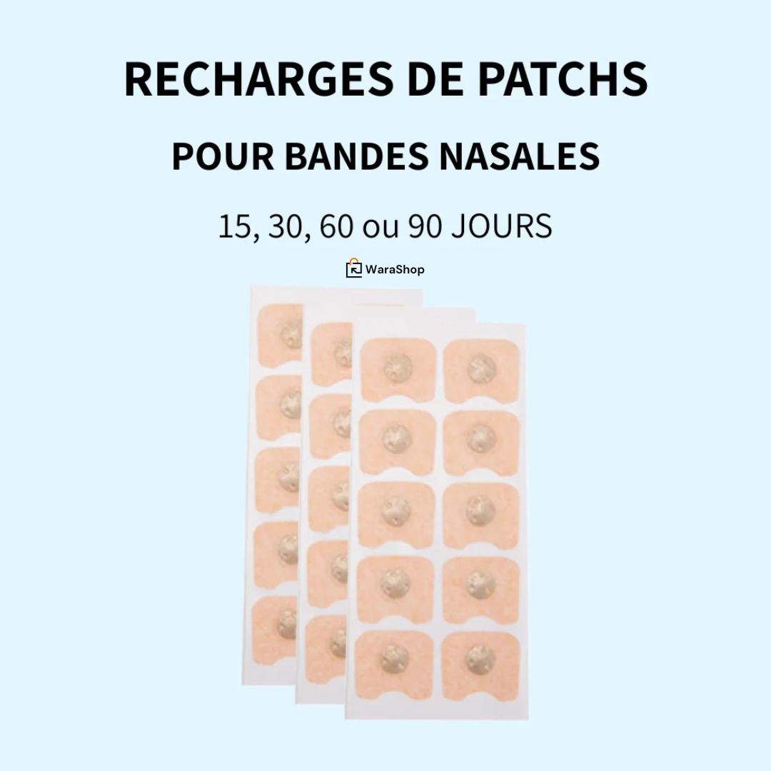 🌟 Patchs Adhésifs Magnétiques pour Bande Nasale 🌟