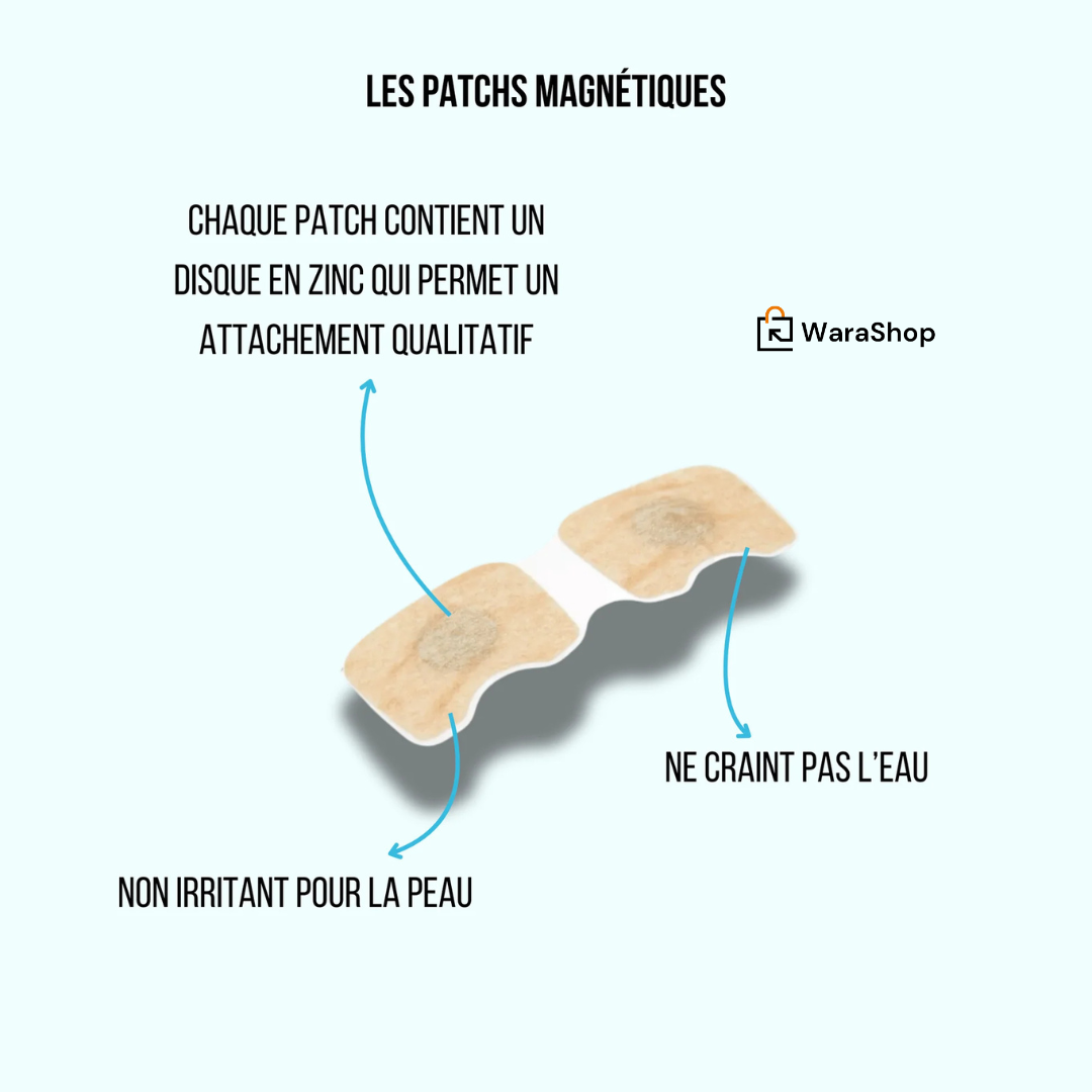 🌟 Patchs Adhésifs Magnétiques pour Bande Nasale 🌟