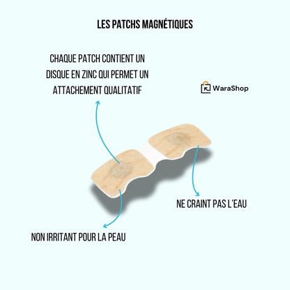 🌟 Patchs Adhésifs Magnétiques pour Bande Nasale 🌟