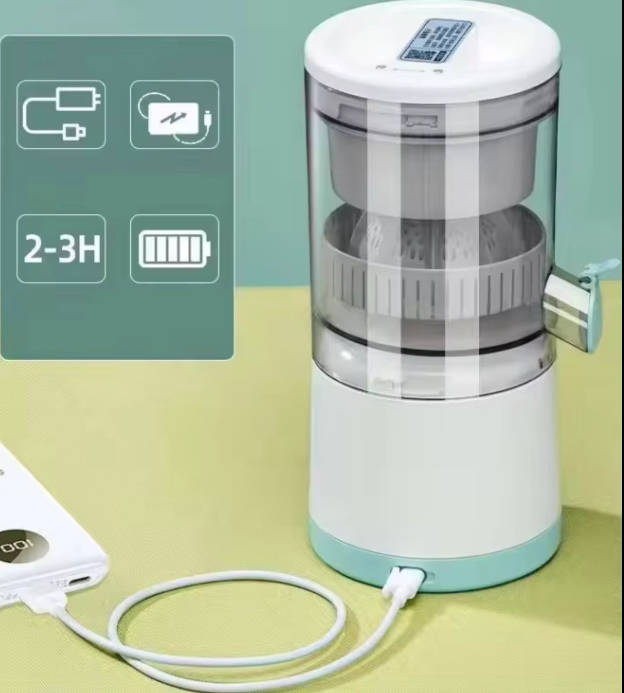 🍊 Presse-Agrumes Électrique Sans Fil – Fraîcheur Instantanée, Où Que Vous Soyez !