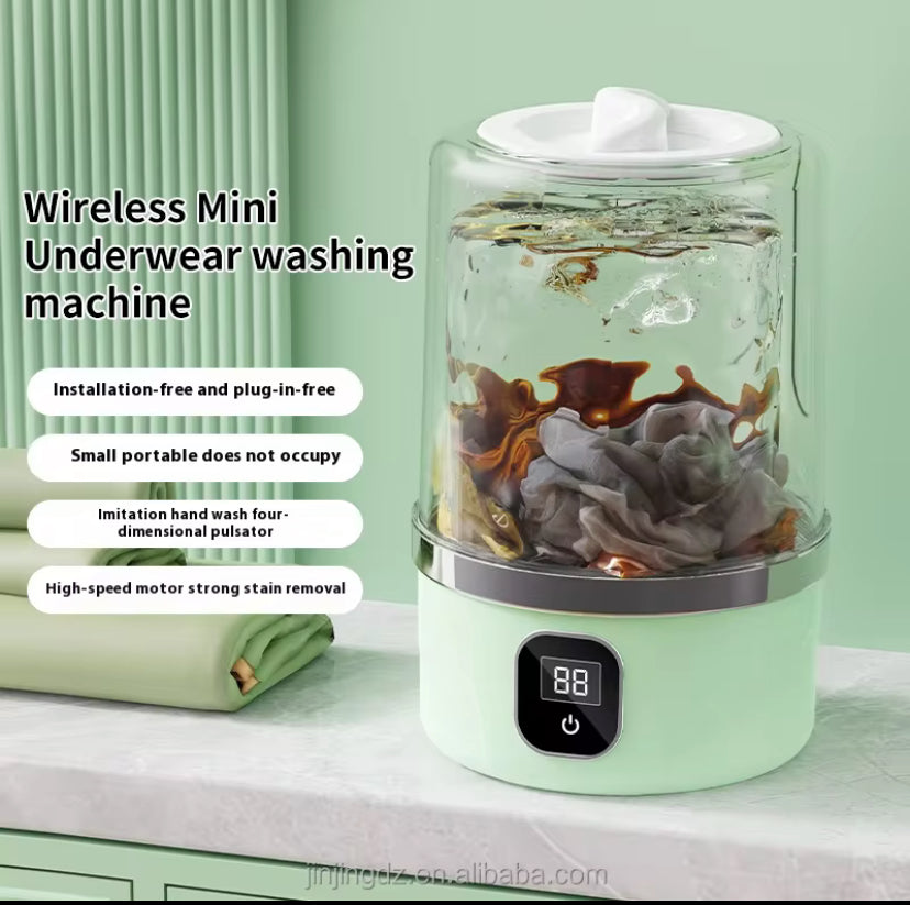 Mini Machine à Laver Portable – Spécial Sous-Vêtements & Voyages